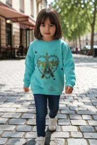 Bluza colorata de copii cu maneca lunga COD BLUZA-178