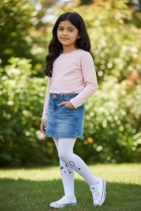 Dres cu diferite imprimeuri pentru fetita COD DRES-001