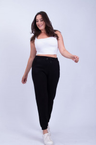 Pantaloni grosi de trening de dama calitativi cod T978