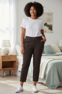 Pantaloni lungi cu nasturi de dama COD PANTALON-178