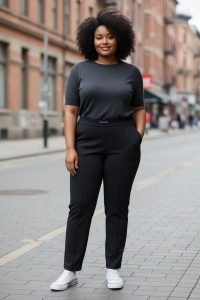 Pantaloni lungi cu nasturi de dama COD PANTALON-188