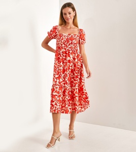 Rochie de vara cu diferite imprimeuri model nou cod x5696