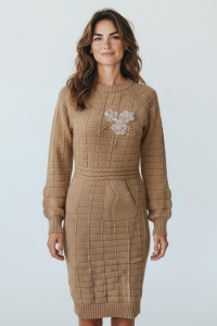 Rochie groasa tricot de dama COD ROCHIE-184