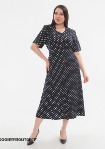 Rochie larga de dama pentru dame cu forme