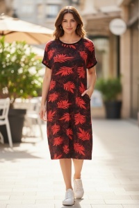 Rochie larga de dama pentru dame cu forme