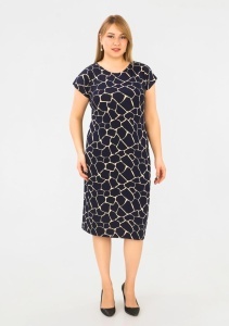 Rochie larga de dama pentru dame cu forme