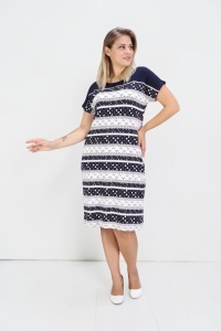 Rochie larga de dama pentru dame cu forme