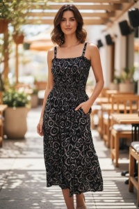 Rochie vaporoasa de vara cu imprimeu floral
