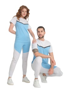 Trening cuplu cu maneca scurta si pantaloni lungi COD TRENING-661