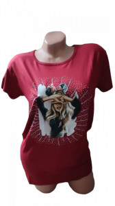 Tricou dama cu maneca scurta cod a1202 - Img 2