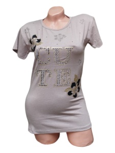 Tricou dama din bumbac calitativ model nou cod x1241