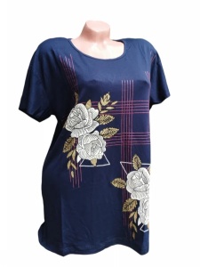 Tricou dama din bumbac marimi mari cod x5986