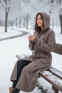 Cardigan tricotat, gros cu maneca lunga COD CARDIGAN-018