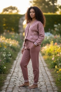 Compleu gros din tricot fin pentru dama COD COMPLEU-036