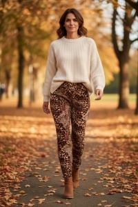 Pantaloni grosi, colorati de dama COD PANTALON-387