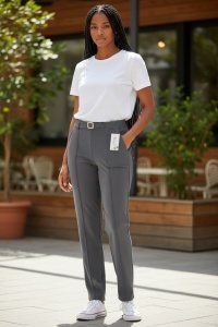 Pantaloni lungi cu nasturi de dama COD PANTALON-195