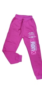 Pantaloni lungi de trening din bumbac pentru copii cod x10044