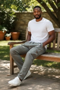 Pantaloni lungi din in pentru barbati COD PANTALON-175