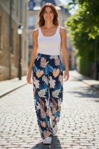 Pantaloni lungi din panza pentru dama COD PANTALON-295