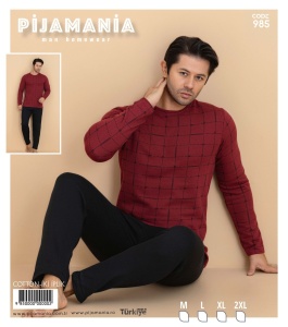 Pijama vatuita din bumbac pentru barbati cod x20367