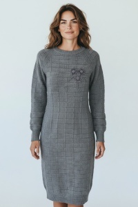 Rochie groasa tricot de dama COD ROCHIE-181