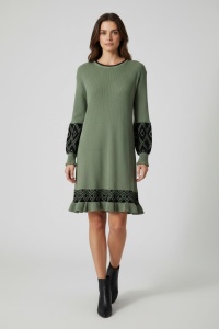 Rochie groasa tricot de dama COD ROCHIE-201