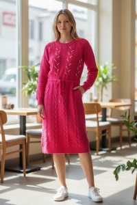 Rochie groasa tricot de dama COD ROCHIE-241