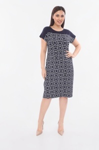 Rochie larga de dama pentru dame cu forme