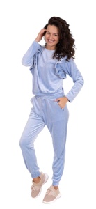 Trening cu maneca lunga din catifea pentru dama COD TRENING-104