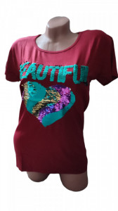 Tricou dama cu maneca scurta cod a1212