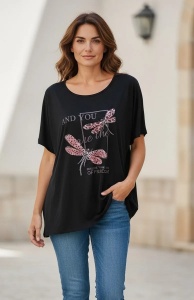 Tricou dama cu maneca scurta, marimi pana la 10xl