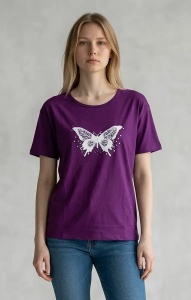 Tricou dama cu maneca scurta, marimi pana la 2xl