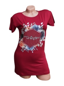 Tricou dama din bumbac calitativ model nou cod x1183