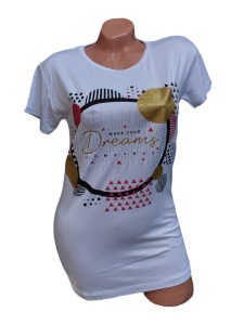 Tricou dama din bumbac calitativ model nou cod x1282