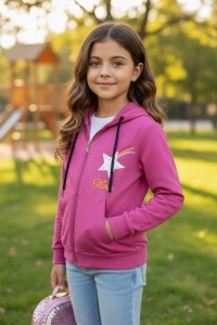 Hanorac din bumbac cu maneca lunga pentru copii COD HANORAC-061