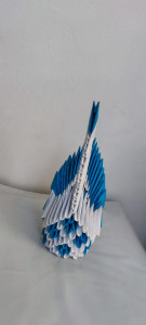 Lebada origami 3D lucrată manual cod k361 - Img 5
