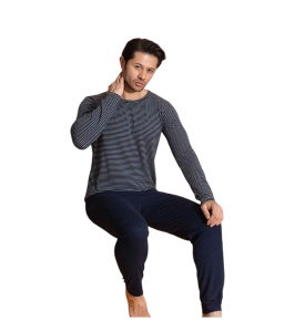 Pijama barbati groasa din bumbac calitativ model nou cod x3916