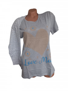Pijama dama cu maneca scurta cod T1238
