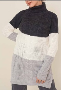 Rochie groasa tricot de dama COD ROCHIE-068