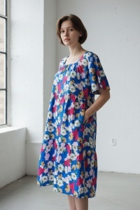 Rochie vaporoasa de vara cu imprimeu floral