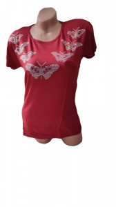 Tricou dama cu maneca scurta cod a1184 - Img 2