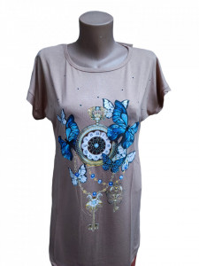 Tricou dama cu maneca scurta cod a4001 - Img 2