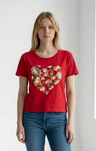 Tricou dama cu maneca scurta, marimi pana la 2xl