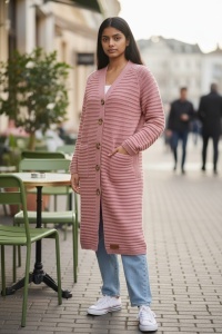 Cardigan tricotat, gros cu maneca lunga COD CARDIGAN-032