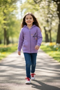 Hanorac din bumbac cu maneca lunga pentru copii COD HANORAC-088