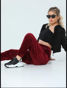 Pantaloni lungi din catifea pentru dama COD PANTALON-239
