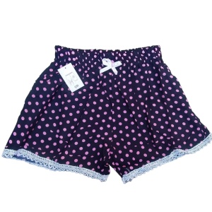 Pantaloni scurti inflorati din panza model nou cod x5341