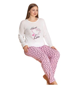 Pijama dama din bumbac calitativ cod x3957