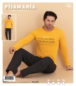 Pijama vatuita din bumbac pentru barbati cod x20371