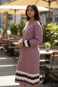 Rochie groasa tricot de dama COD ROCHIE-235